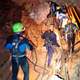 Rescue team members in the cave system in an undated photo.